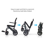 Load image into Gallery viewer, Superlite L – Lightweight Manual Wheelchair with 18" Seat