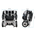 Load image into Gallery viewer, Foldawheel 1000XL – Heavy Duty Compact Electric Wheelchair with Long Range