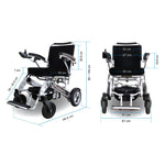 Load image into Gallery viewer, Foldawheel 1000XL – Heavy Duty Compact Electric Wheelchair with Long Range