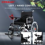 Load image into Gallery viewer, COOLBABY Electric Wheelchair Heavy Duty Foldable Electric Wheelchairs 52cm Widen Seat For Adults And Seniors - coolbabymalls