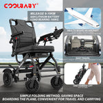 Load image into Gallery viewer, Carbon Fiber Coated Lightweight 15.6kg Electric Wheelchair Automatic Wheelchair Travel for Adults, Seniors Compact Portable Airline Approved