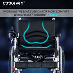 Load image into Gallery viewer, COOLBABY Electric Wheelchair Heavy Duty Foldable Electric Wheelchairs 52cm Widen Seat For Adults And Seniors - coolbabymalls