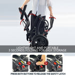 Load image into Gallery viewer, Ultra Lightly Folding Manual Travel Wheelchair for Disabled and Elderly with Telescopic Handle Could Carry on the Plane