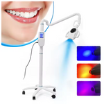 Load image into Gallery viewer, 60W Dental Touch Display Screen Teeth Whitening Machine 3 Colors Moveable Bleaching Lamp Floor Standing Wheels - coolbabymalls