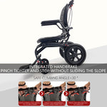 Load image into Gallery viewer, Ultra Lightly Folding Manual Travel Wheelchair for Disabled and Elderly with Telescopic Handle Could Carry on the Plane