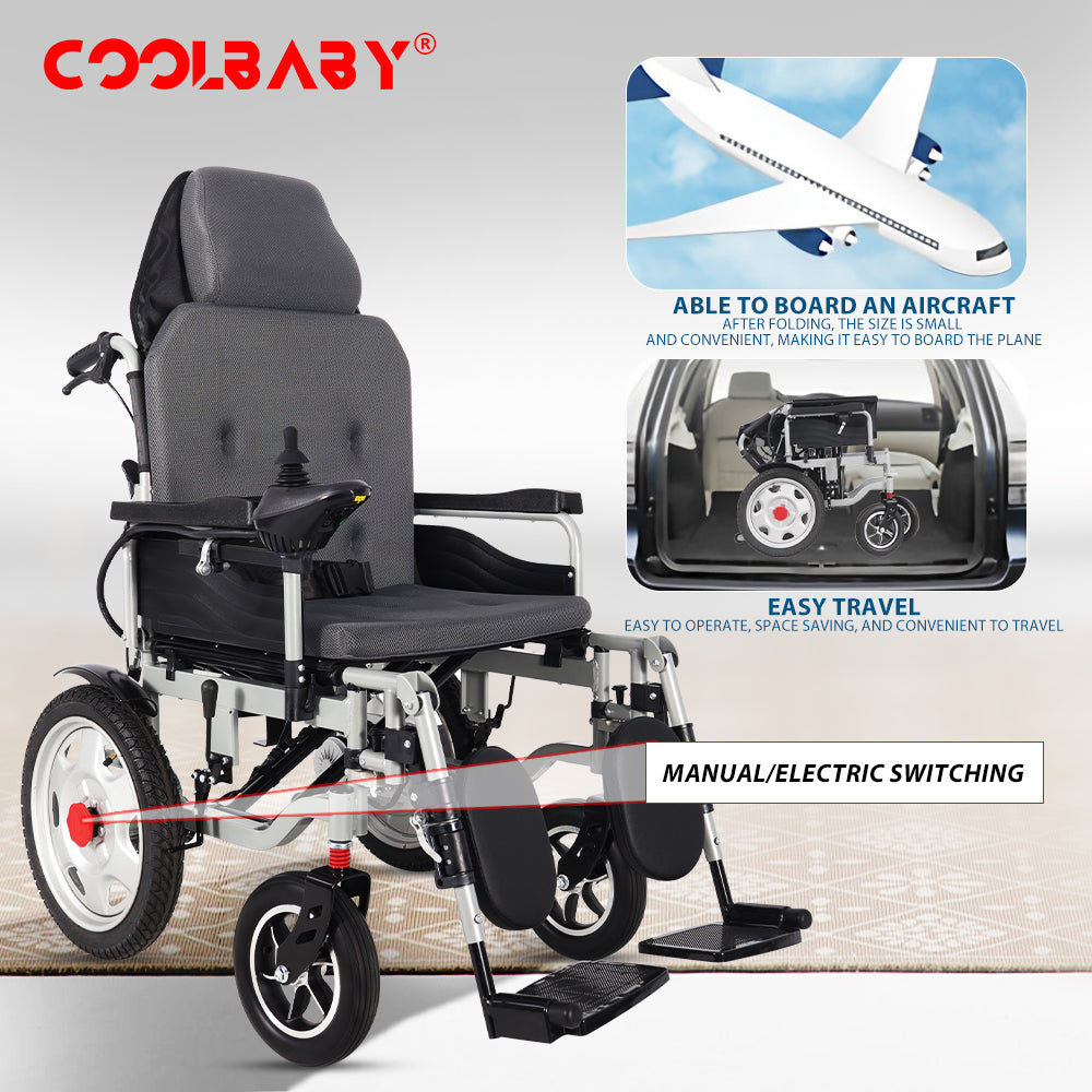 Heavy Duty Bariatric Wheelchair - Adjustable Full-lying Wheelchair for Elderly, Seniors, Disabled, Patients & Adults | Indoor & Outdoor Wheelchair - Weight Capacity - 300lbs
