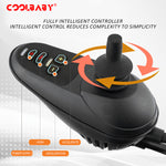Load image into Gallery viewer, COOLBABY Electric Wheelchair Heavy Duty Foldable Electric Wheelchairs 52cm Widen Seat For Adults And Seniors - coolbabymalls