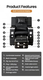 Load image into Gallery viewer, Salon Furniture Nail Foot Massage Spa Multi-function Electric Massage Pedicur Chair - coolbabymalls