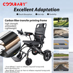 Load image into Gallery viewer, Carbon Fiber Coated Lightweight 15.6kg Electric Wheelchair Automatic Wheelchair Travel for Adults, Seniors Compact Portable Airline Approved