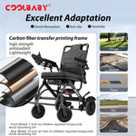 Load image into Gallery viewer, Carbon Fiber Coated Lightweight 15.6kg Electric Wheelchair Automatic Wheelchair Travel for Adults, Seniors Compact Portable Airline Approved