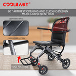 Load image into Gallery viewer, Ultra-light Aluminum Alloy Wheelchair,Travel Wheelchairs For Elderly,Foldable,Compact DGMT-105