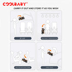 Load image into Gallery viewer, COOLBABY Baby Stroller with Canopy, Baby Bassinet Stroller, Infant Stroller with Reversible Seat with Rubber Wheel and Good Shock absorption (Gray) - COOLBABY