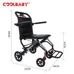 Load image into Gallery viewer, Ultra-light Aluminum Alloy Wheelchair,Travel Wheelchairs For Elderly,Foldable,Compact DGMT-105