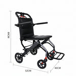 Load image into Gallery viewer, Ultra-light Aluminum Alloy Wheelchair,Travel Wheelchairs For Elderly,Foldable,Compact DGMT-105 - coolbabymalls