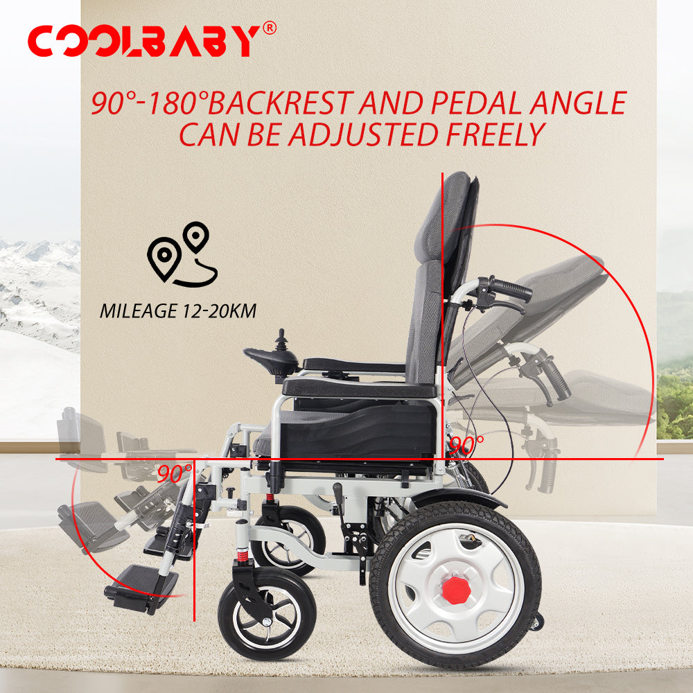 Heavy Duty Bariatric Wheelchair - Adjustable Full-lying Wheelchair for Elderly, Seniors, Disabled, Patients & Adults | Indoor & Outdoor Wheelchair - Weight Capacity - 300lbs