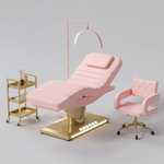 Load image into Gallery viewer, Luxury Electric Facial Spa Bed – 3 Motor Professional Beauty Salon Massage Table with LED Lights & Trolley