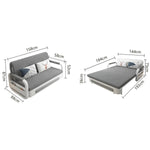 Load image into Gallery viewer, Apartment Furniture Foldable Sofa Bed Storage Modern Folding Adjustable Sofa Bed For Living & Bed Room (Tricolor, Width158cm)