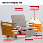 Load image into Gallery viewer, COOLBABY ZLJ1103 Multifunctional Electric Nursing Bed For Home Use Electric Rotating Nursing Bed For Paralyzed Elderly People To Easily Lift Out of Bed And Move Around - coolbabymalls