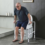 Load image into Gallery viewer, COOLBABY SSZ1002 Toilet Safety Bar for Elderly - Adjustable Width & Height Toilet Frame with Handrails, Easy to Install Bathroom Auxiliary Support