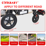 Load image into Gallery viewer, Pink electric chair for the elderly long endurance folding portable electric four-wheel scooter