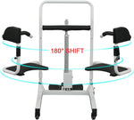 Load image into Gallery viewer, ENJOYCARE Electric Patient Lift Chair - 180° Split Seat, Shower & Commode Chair for Elderly & Disabled, 150KG Capacity