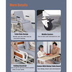 Load image into Gallery viewer, COOLBABY SSZ-DDLY02 Multifunctional Electric Wheelchair Bed Electric Toilet Detachable Wheelchair Home Pension Bed Medical Bed With Independent Wheelchair - coolbabymalls