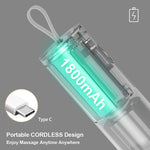 Load image into Gallery viewer, COOLBABY WQSJ-AMY Handheld Cervical Spine Massager: Wireless Electric Cellulite Remover with 8 Massage Heads - coolbabymalls