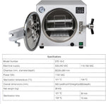 Load image into Gallery viewer, Automatic Autoclave Steam Sterilizer Medical Dental Sterilization Equipment 18L - coolbabymalls