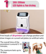 Load image into Gallery viewer, Automatic Smart DIY Digital Nail Art Printer Machine Touch Screen AI Professional 3D Nail Printer - coolbabymalls
