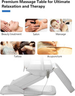 Load image into Gallery viewer, COOLBABY Full Electrical 3 Motors & 3 Section Foldable Table Chair Facial Massage Adjustable Bed for Beauty Salon, Spa Equipment - coolbabymalls