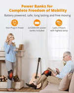 Load image into Gallery viewer, COOLBABY Heating massage knee pad USB portable electric heating massage knee pad hot compress knee pad warm massager - coolbabymalls