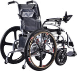 Load image into Gallery viewer, COOLBABY ZZR-E310D-BLK: Portable 24-Inch Electric Wheelchair for Adults and the Elderly - coolbabymalls