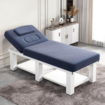 Load image into Gallery viewer, COOLBABY Massage Table, Wood Treatment Table Height Adjustable Hard Foam Stationary Massage Table - coolbabymalls