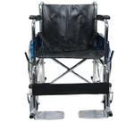 Load image into Gallery viewer, Coolbaby Mall Manual Steel Wheelchair with Seat Belt | Chrome Plated Frame | 100KG Capacity