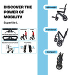 Load image into Gallery viewer, Superlite L – Lightweight Manual Wheelchair with 18" Seat