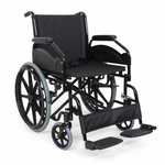 Load image into Gallery viewer, Coolbaby Mall Economy Travel Wheelchair | Foldable Steel Transport Chair with Detachable Armrests & Legrests