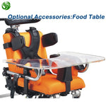 Load image into Gallery viewer, Juyi Children Wheelchair Aluminum Pediatric Wheelchair PU Wheel Kids Folding Wheelchairs - coolbabymalls