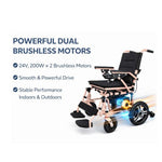 Load image into Gallery viewer, ENJOYCARE EPW63-NEW: 21kg Lightweight Folding Electric Wheelchair, 15km Range - coolbabymalls