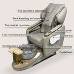 Load image into Gallery viewer, Luxury Pedicure Spa Chair with Foot Spa & Massage – Reclining Nail Salon Furniture