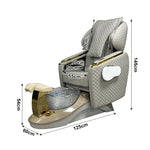 Load image into Gallery viewer, Luxury Pedicure Spa Chair with Foot Spa & Massage – Reclining Nail Salon Furniture