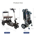 Load image into Gallery viewer, Modern Fashion Electric Folding Scooter, Lightweight Mobility Scooters Wheelchair 4 Wheel Only 19kgs Used Immediately - coolbabymalls