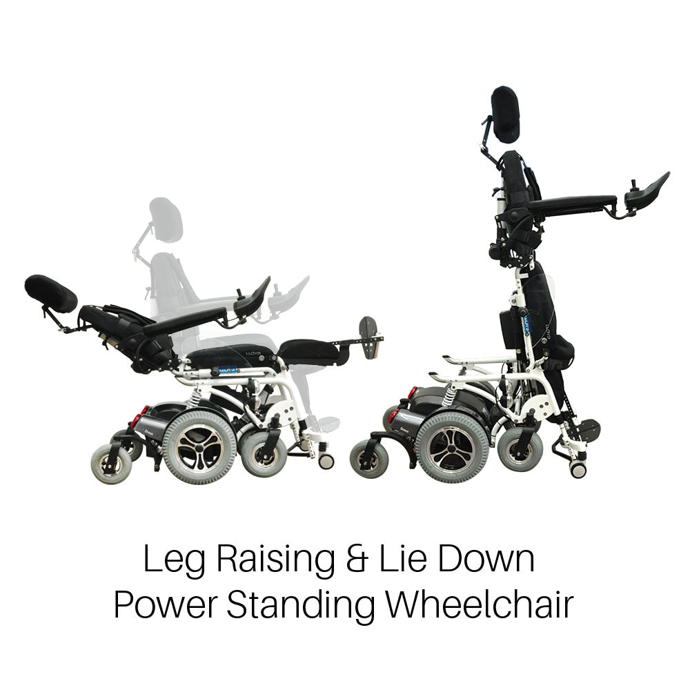 DRACO  Multi-Function Standing Wheelchair – Full-Automatic, Recline & Lie-Down Comfort