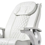 Load image into Gallery viewer, Luxury White Quilted Spa Pedicure Chair with Footbath HG-D170 | Professional Salon & Spa Chair