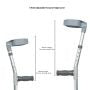 Load image into Gallery viewer, Coolbaby Mall Lightweight Adjustable Forearm Crutch – Aluminum Walking Support with Ergonomic Handle