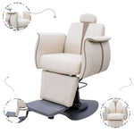 Load image into Gallery viewer, Luxury Beige Hydraulic Salon Spa Makeup Chair TR5304 – Reclining Beauty Styling Chair for Salons