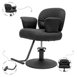 Load image into Gallery viewer, Premium Black Salon Styling Chair – Adjustable Reclining Beauty Parlor & Barber Chair - coolbabymalls