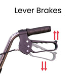 Load image into Gallery viewer, Enjoycare Rollie STD Rollator Walker with Brakes - coolbabymalls