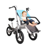 Load image into Gallery viewer, COOLBABY DSLTC-5X Two Person Bicycle Parent-child Car with Child Seat Mother Child Car Mother Baby Car Foldable Baby Stroller - coolbabymalls