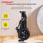 Load image into Gallery viewer, COOLBABY LYSTC01 Wheelchair One-touch Folding Easy to Carry with Tricycle Riding with Save Manpower Folding Handrail Wheelchairs Adult Tricycle Trike - coolbabymalls