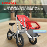 Load image into Gallery viewer, COOLBABY DSLTC-5X Two Person Bicycle Parent-child Car with Child Seat Mother Child Car Mother Baby Car Foldable Baby Stroller - coolbabymalls